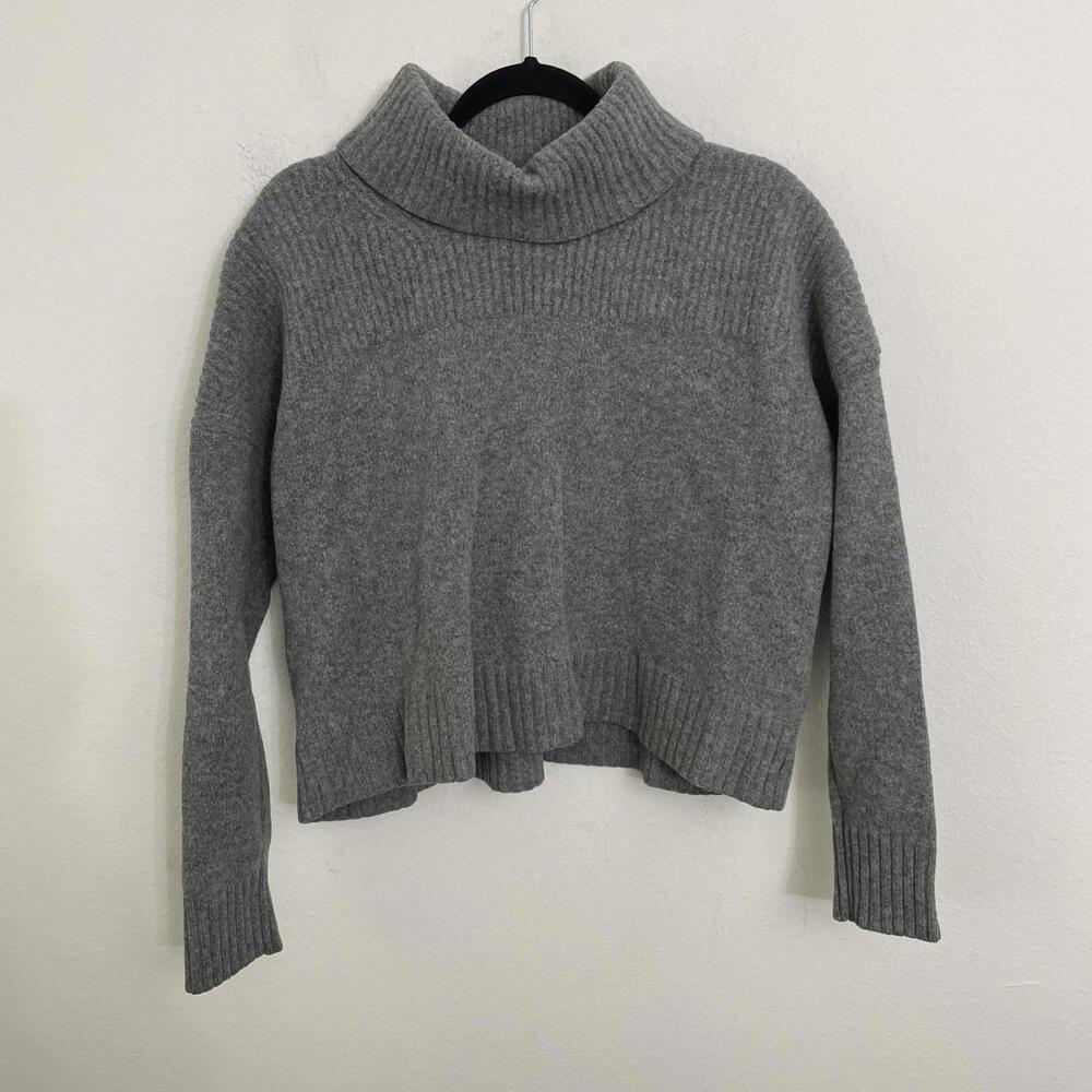 Jason Wu Turtleneck Sweater Wool Gray  Size L